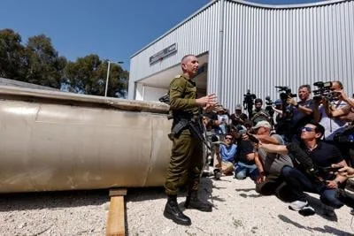 FILE PHOTO: Israeli military spokesperson Rear Admiral Daniel Hagari