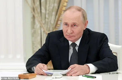 Vladimir Putin's (pictured) government has warned it will carry out an 'appropriate response' if Ukraine uses Western missiles to strike Russian soil