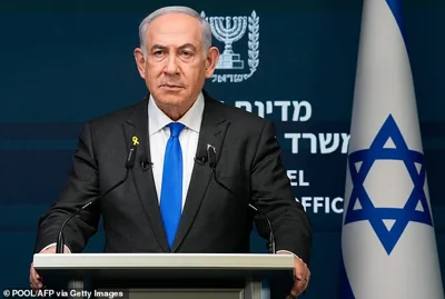 Israeli Prime Minister Benjamin Netanyahu speaks during a news conference in Jerusalem on September 2, 2024