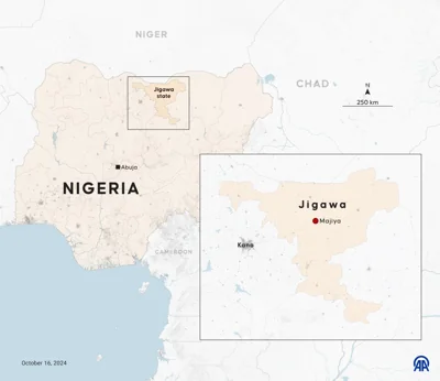 Nigeria map Jigawa state