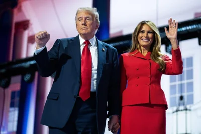 President-elect Donald Trump and incoming First Lady Melania Trump on election night