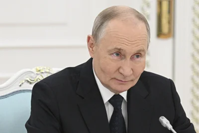 Russian President Vladimir Putin at Meeting 