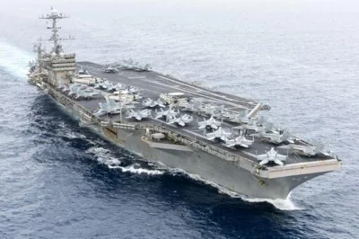 US Navy aircraft carrier loses $60M fighter jet in Red Sea — CBS News