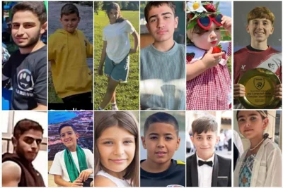 12 из 14 детей, погибших в результате ракетного удара Хизбаллы по друзской деревне Мадждаль-Шамс на севере Израиля