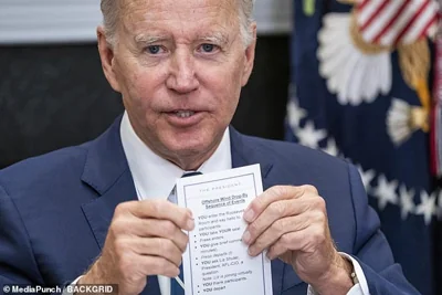 For years, detailed notecards have guided President Joe Biden through events, but he's leaned on them so heavily it's was concerning Democratic donors - and that was before last month's debate