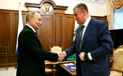 Vladimir Putin supposedly meeting Leonid Slutsky on 14 November 2024