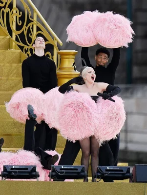 Lady Gaga performed during the opening ceremony of the Paris Olympics (John Walton/PA).