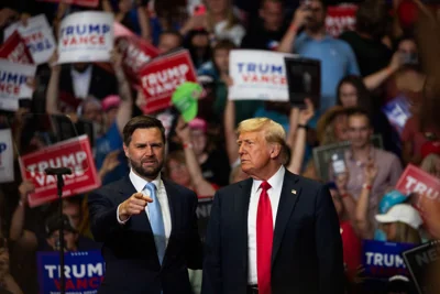 Donald Trump And JD Vance Hold Campaign Rally In Michigan