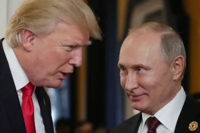 Trump chats with Russia’s President Vladimir Putin in 2017