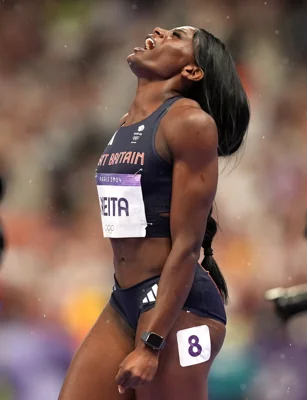 Great Britain’s Daryll Neita just missed out on a medal (Martin Rickett, PA)