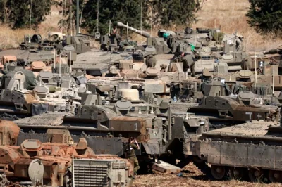 Israeli army tanks