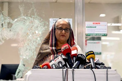 Bangladesh prime minister resigns, flees country amid deadly anti-government protests