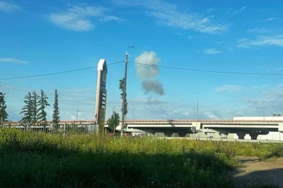 Дрони атакували військовий аеродром Дягілєво. Фото: соцмережі