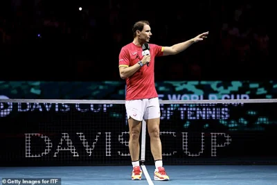 Nadal said goodbye to fans after his glittering time in the game reached a conclusion