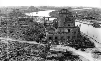 Hiroshima after the atomic bomb was dropped in August 1945.