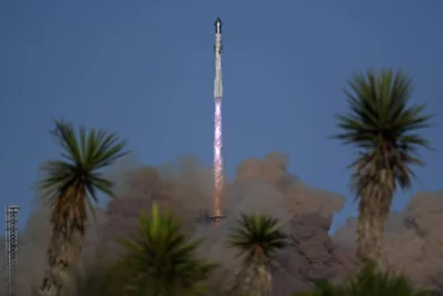 SpaceX's mega rocket Starship lifts off for a test flight from Starbase in Boca Chica, Texas, Tuesday, Nov. 19, 2024. AP PHOTO