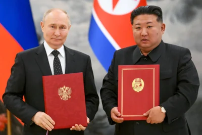 Putin and Kim Jong Un