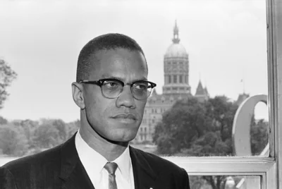 Malcolm X pictured in 1963