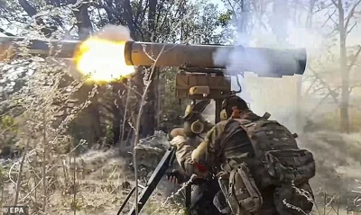 Ukrainian soliders fighting in the Kursk region. Andersen was captured by Putin's forces in the Russian region where Ukraine holds several hundred square kilometres