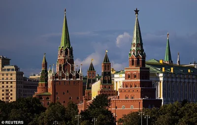 A general view on the Kremlin in Moscow, Russia