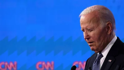 Joe Biden closeup from CNN debate