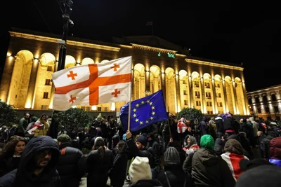 Georgia halts EU application, leading to protests denouncing a betrayal