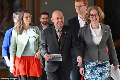 But he was subjected to a furious attack from Green Lorna Slater, who lost her junior ministerial role today, along with fellow co-leader Patrick Harvie.