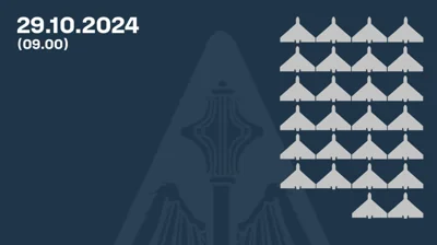 В ночь на 29 октября РФ атаковала баллистикой, КАБами и дронами: ПВО уничтожила 26 БпЛА
