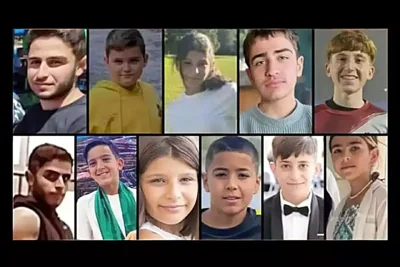 Мадждаль-Шамса оплакивает 12 детей, погибших на футбольном поле в результате вчерашнего ракетного обстрела Хезболлы