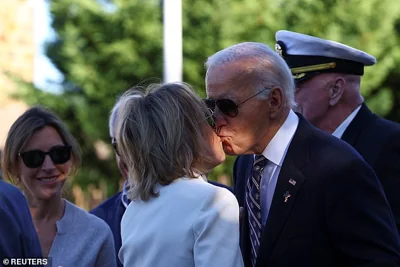 Not quite as painful as Biden appearing to smooch his sister Valerie – on the mouth! – at a Veterans Day ceremony honoring his late son Beau. Yikes!