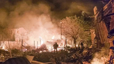 В Харькове при атаке беспилотников пострадали более 40 человек