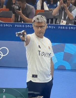 Yusuf Dikec went viral for his laid-back pose as he won silver in the Air Pistol final