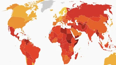 Россия опустилась на 13 пунктов в Индексе восприятия коррупции. Она занимает 154 место из 180 — это худший результат за всю историю