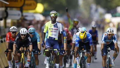 Girmay becomes first Black African to win a Tour de France stage