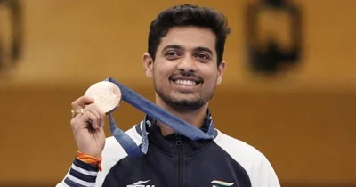 President Murmu, PM Modi & sports fraternity hail bronze medallist shooter Sawpnil Kusale