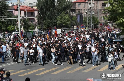 🇦🇲 12 человек задержали во время акции протеста в столице Армении