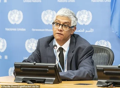 UN spokesman Farhan Haq said: 'We have sufficient information in order to take the actions that we're taking - which is to say, the termination of these nine individuals'