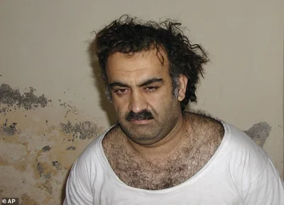 This Saturday March 1, 2003, shows Khalid Shaikh Mohammad, the alleged Sept. 11 mastermind, shortly after his capture during a raid in Pakistan