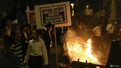 Ultra-Orthodox violently protest against order to enlist in Israeli military