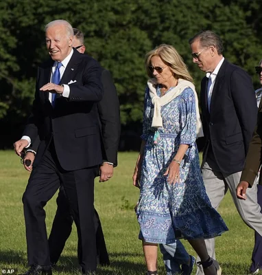 The Bidens returned to the White House on Monday after bunkering down at Camp David for crisis talks amid calls for him to drop out of the 2024 presidential race.