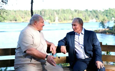 Лукашенко и Путин на Валааме 26 июля. Фото: kremlin.ru