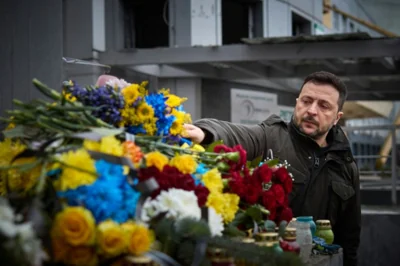 Earlier this week, Zelensky visited the city of Zaporizhzhia, recently hit by a deadly Russian strike