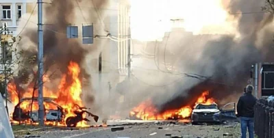 Изображение взрыва в Киеве