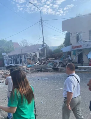 Торговый центр взорвался в Краснодарском крае