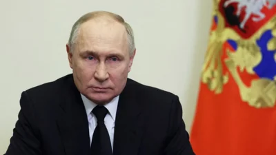 Putin frowning