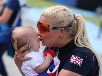 Amber Rutter claimed silver for Team GB in the women’s skeet