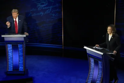 Harris and Trump detail their starkly different visions in tense, high-stakes debate