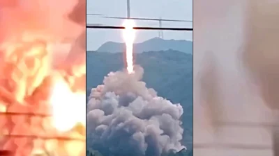 Rocket explodes during accidental launch in China