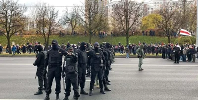 Противостояние силовиков с минчанами
