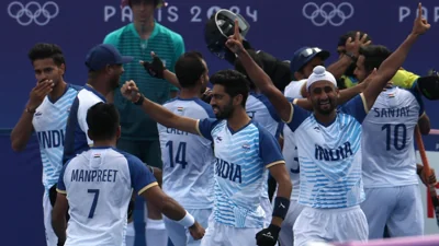 India vs Great Britain Hockey Quarter-final, Paris Olympics 2024: Catch all the action from the match in these images